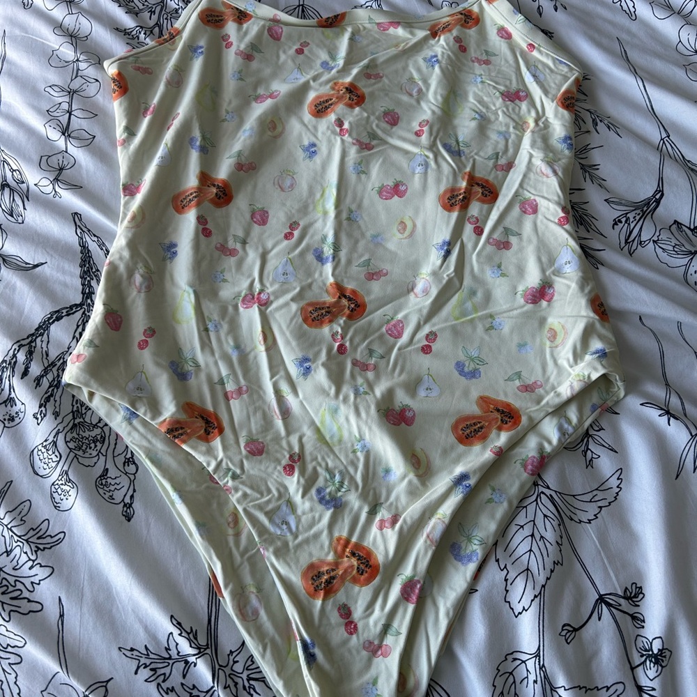 Fruit Print one piece swimsuit
